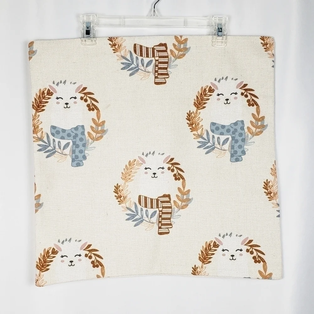 Llama scarf pillowcase autumn winter